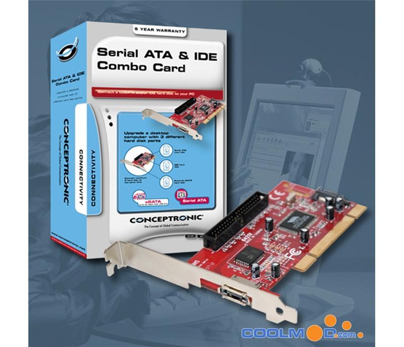 Controladora PCI de Serial ATA eSATA IDE Conceptronic