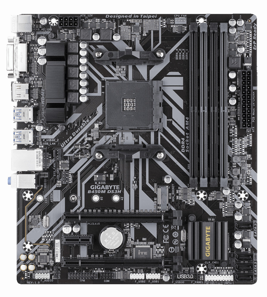 Gigabyte B450M DS3H Socket AM4 Placa Base