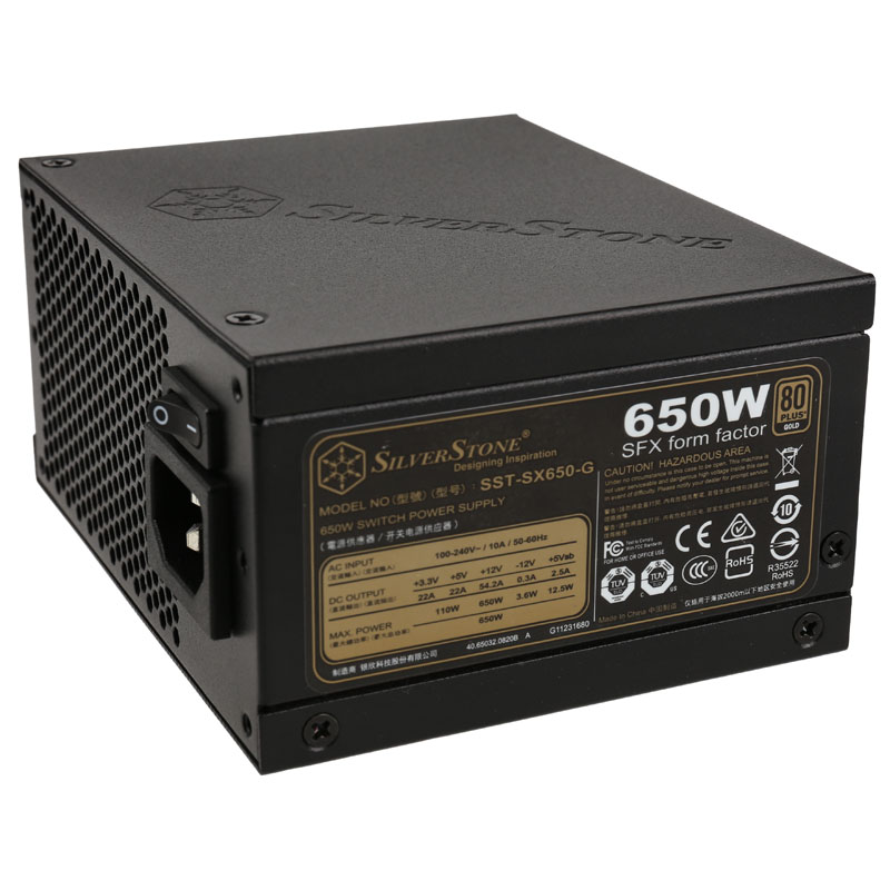 Silverstone Sfx 80 Plus Gold 650w Modular Fuente Psu